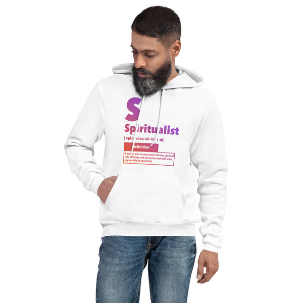 "Spiritualist" Unisex Hoodie (Gradient) | Peach/Purple