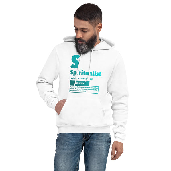 "Spiritualist" Unisex Hoodie (Gradient) | Cyan/Turquoise