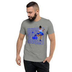 "God Protects Fools" Unisex T-Shirt (Woman Version) | Blue