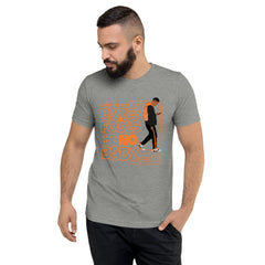 "God Protects Fools" Unisex T-Shirt (Man Version) | Orange