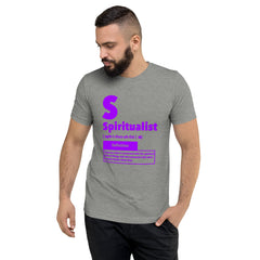 "Spiritualist" Unisex T-Shirt (Solid) | Galaxy Purple