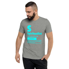 "Spiritualist" Unisex T-Shirt (Solid) | Cyan