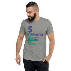 "Spiritualist" Unisex T-Shirt (Gradient) | Turquoise/Purple