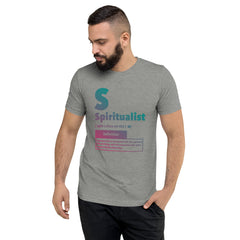 "Spiritualist" Unisex T-Shirt (Gradient) | Turquoise/Pink