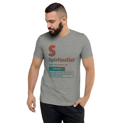 "Spiritualist" Unisex T-Shirt (Gradient) | Peach/Turquoise