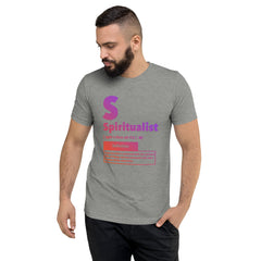 "Spiritualist" Unisex T-Shirt (Gradient) | Peach/Purple