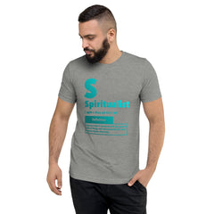 "Spiritualist" Unisex T-Shirt (Gradient) | Cyan/Turquoise