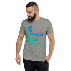 "Spiritualist" Unisex T-Shirt (Gradient) | Cyan/Blue