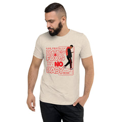 "God Protects Fools" Unisex T-Shirt (Man Version) | Red