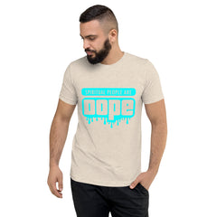 "Spiritual People" Unisex T-Shirt (Solid) | Cyan