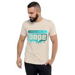 "Spiritual People" Unisex T-Shirt (Gradient) | Cyan/Turquoise