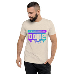 "Spiritual People" Unisex T-Shirt (Gradient) | Cyan/Purple