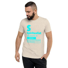 "Spiritualist" Unisex T-Shirt (Solid) | Cyan