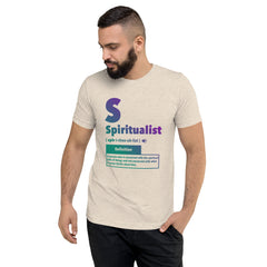 "Spiritualist" Unisex T-Shirt (Gradient) | Turquoise/Purple