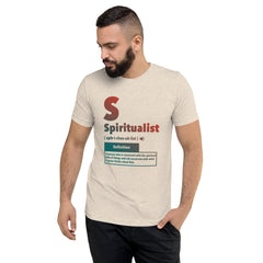 "Spiritualist" Unisex T-Shirt (Gradient) | Peach/Turquoise