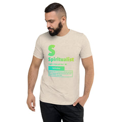 "Spiritualist" Unisex T-Shirt (Gradient) | Cyan/Yellow