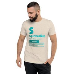 "Spiritualist" Unisex T-Shirt (Gradient) | Cyan/Turquoise