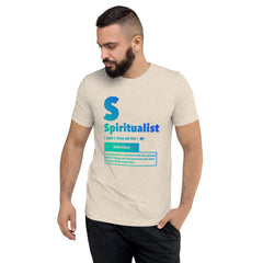 "Spiritualist" Unisex T-Shirt (Gradient) | Cyan/Blue