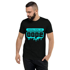 "Spiritual People" Unisex T-Shirt (Solid) | Cyan