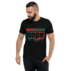 "Spiritual People" Unisex T-Shirt (Gradient) | Orange/Turquoise