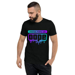 "Spiritual People" Unisex T-Shirt (Gradient) | Cyan/Purple