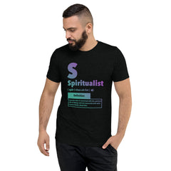 "Spiritualist" Unisex T-Shirt (Gradient) | Turquoise/Purple