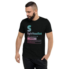 "Spiritualist" Unisex T-Shirt (Gradient) | Turquoise/Pink