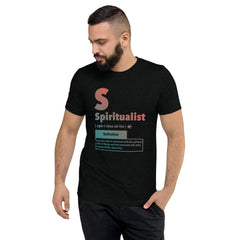 "Spiritualist" Unisex T-Shirt (Gradient) | Peach/Turquoise