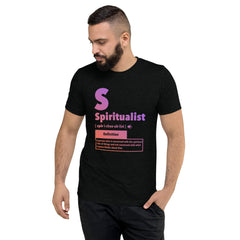 "Spiritualist" Unisex T-Shirt (Gradient) | Peach/Purple