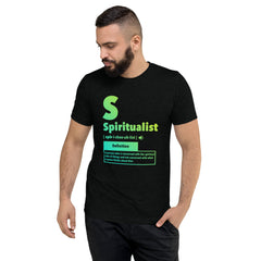 "Spiritualist" Unisex T-Shirt (Gradient) | Cyan/Yellow