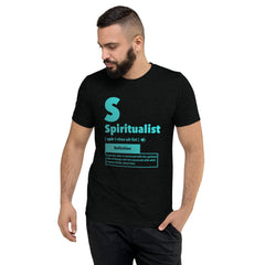 "Spiritualist" Unisex T-Shirt (Gradient) | Cyan/Turquoise