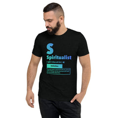 "Spiritualist" Unisex T-Shirt (Gradient) | Cyan/Blue