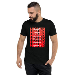 "Higher" Unisex T-Shirt (White) | Red