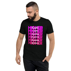 "Higher" Unisex T-Shirt (White) | Pink