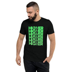 "Higher" Unisex T-Shirt (Black) | Green