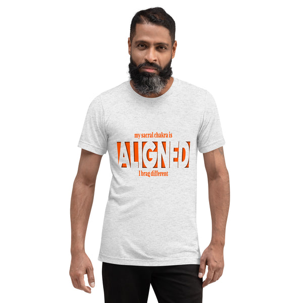 "Aligned" Unisex T-Shirt (Brag Version) | Sacral Chakra