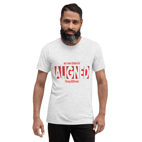 "Aligned" Unisex T-Shirt (Brag Version) | Root Chakra