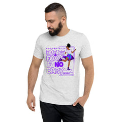 "God Protects Fools" Unisex T-Shirt (Woman Version) | Purple