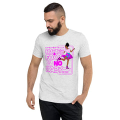 "God Protects Fools" Unisex T-Shirt (Woman Version) | Pink