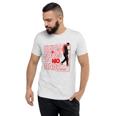 "God Protects Fools" Unisex T-Shirt (Man Version) | Red