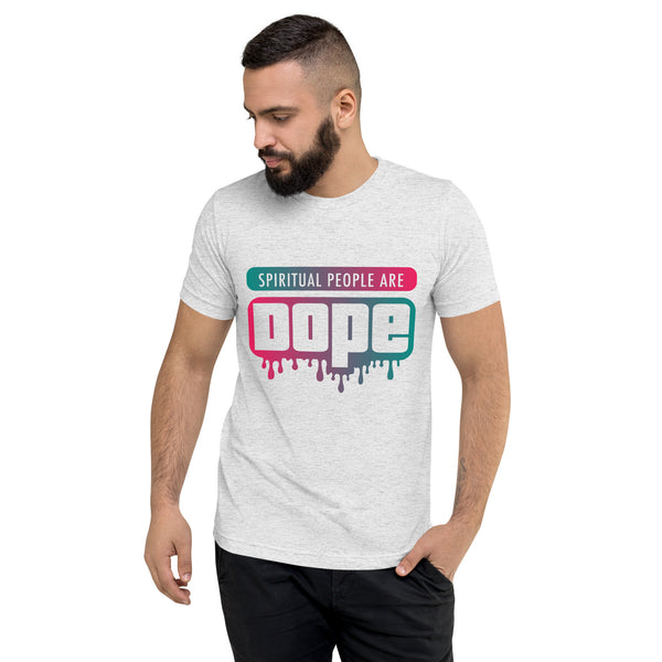 "Spiritual People" Unisex T-Shirt (Gradient) | Teal/Pink