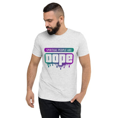 "Spiritual People" Unisex T-Shirt (Gradient) | Teal/Purple