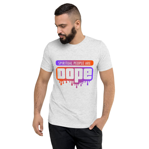 "Spiritual People" Unisex T-Shirt (Gradient) | Orange/Purple