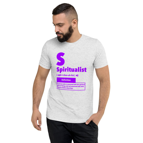 "Spiritualist" Unisex T-Shirt (Solid) | Galaxy Purple