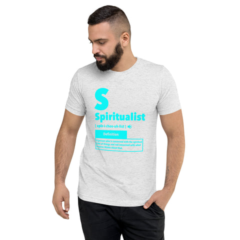 "Spiritualist" Unisex T-Shirt (Solid) | Cyan