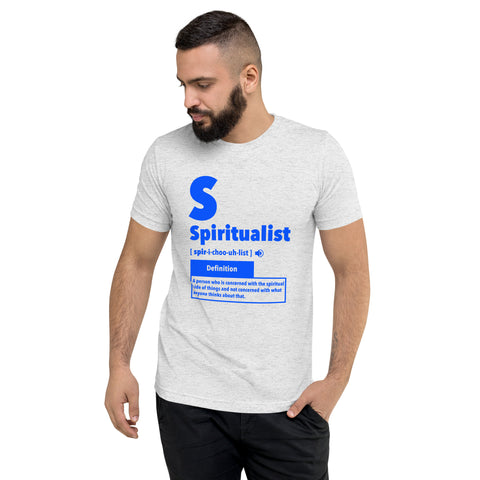 "Spiritualist" Unisex T-Shirt (Solid) | Aqua Blue