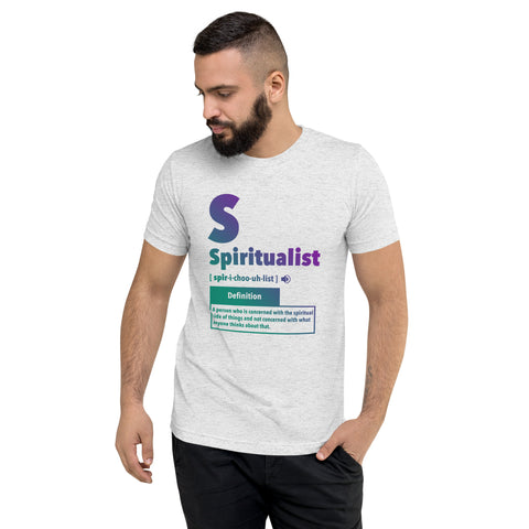 "Spiritualist" Unisex T-Shirt (Gradient) | Turquoise/Purple