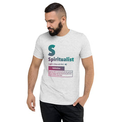 "Spiritualist" Unisex T-Shirt (Gradient) | Turquoise/Pink