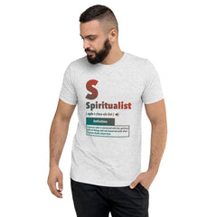 "Spiritualist" Unisex T-Shirt (Gradient) | Peach/Turquoise