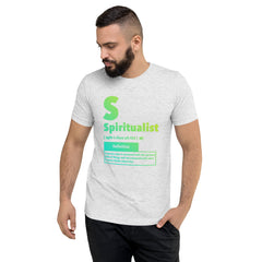 "Spiritualist" Unisex T-Shirt (Gradient) | Cyan/Yellow